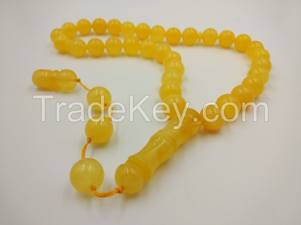 Islamic Muslim Prayer 33 beads Tasbih Misbahah Tespih baltic amber from Poland