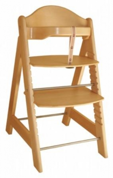 wooden baby high chair