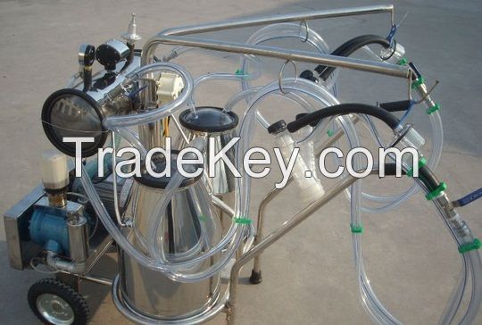 Portable Double and Single bucket milking machine for sale