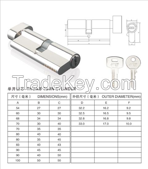 Cylinder , brass cylinder  , iron cylinder , Anti-theft Cylinder 