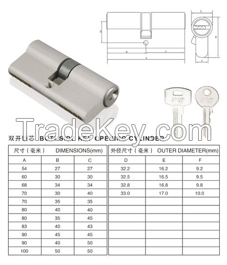 Cylinder , brass cylinder  , iron cylinder , Anti-theft Cylinder 