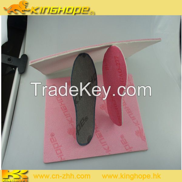 Cellulose fiber insole board with EVA sheet shoe accessories