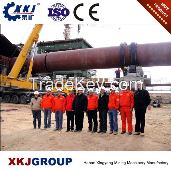 Hot sale magnesite rotary kiln used for calcining the cement clinker from China industry leader