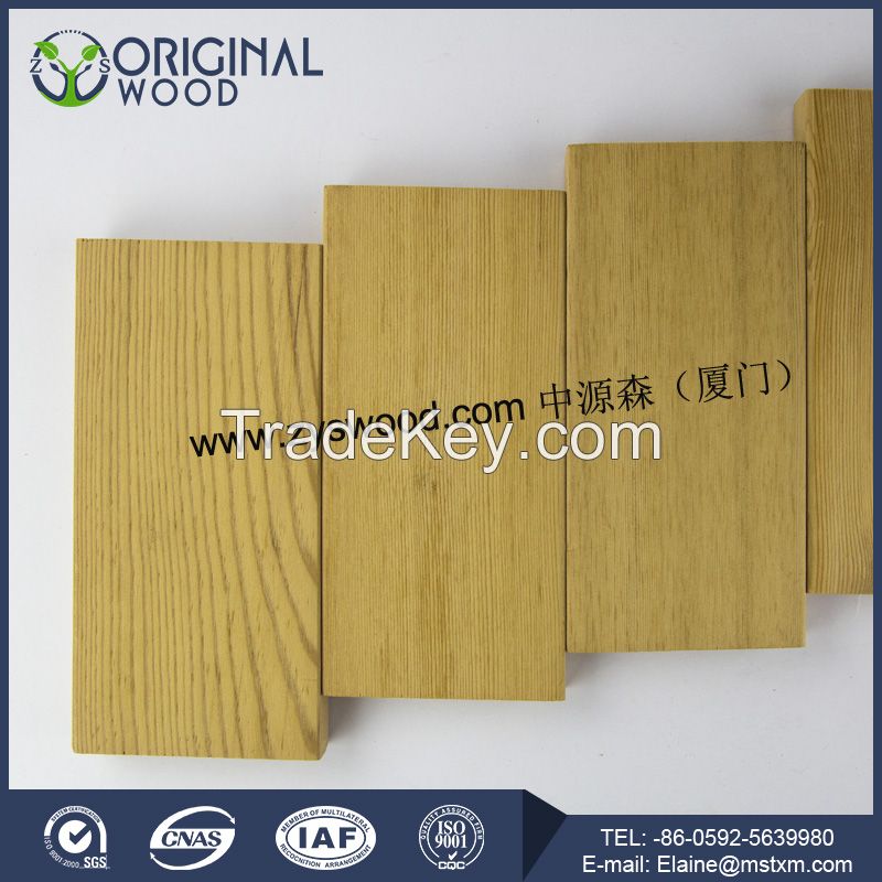 Cheapest thermo wood flooring hardwood decking popular