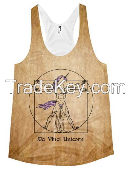 Da Vinci Unicorn Womens Tank Top