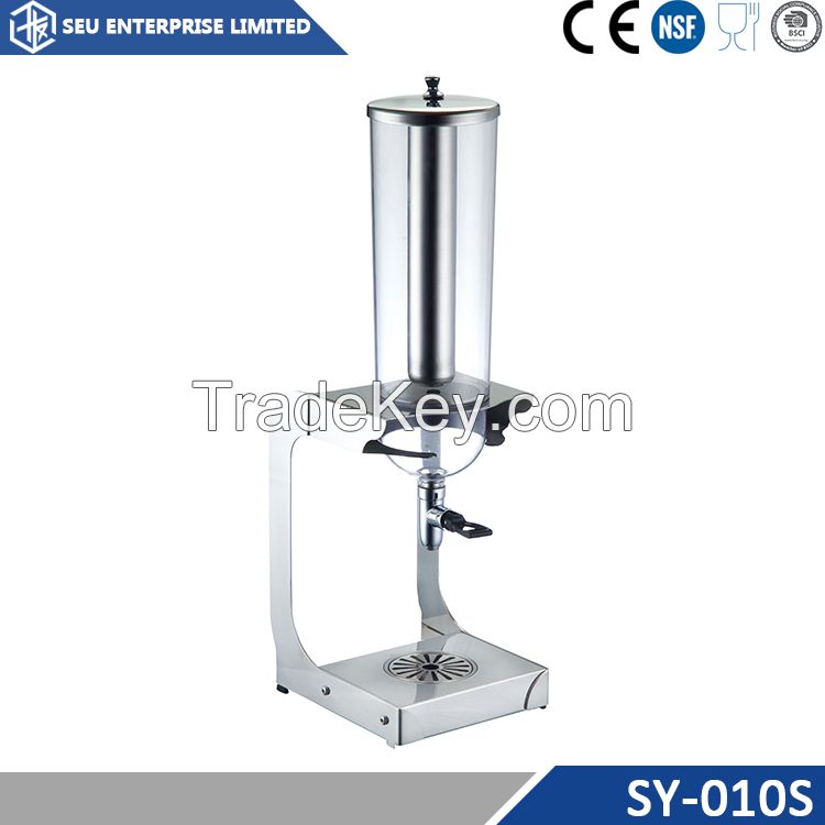 single cold drink tower dispenser with ice chamber insert