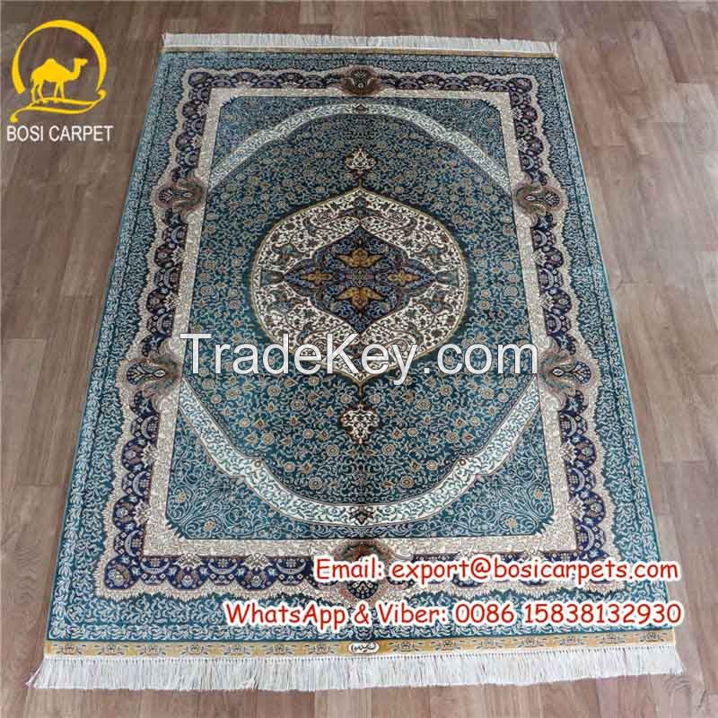 4x6ft Chinese handamde silk carpets