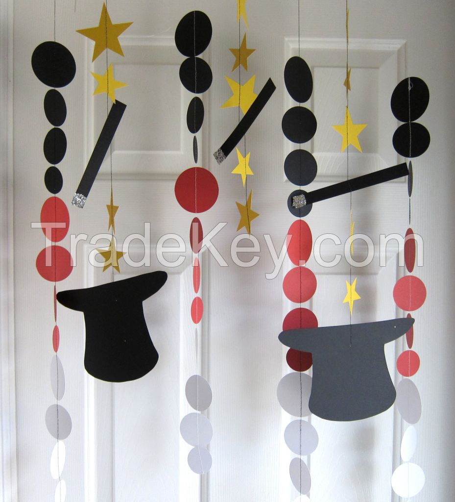 Circle Wedding Hanging Paper Garland for Party/Baby Shower/Christmas