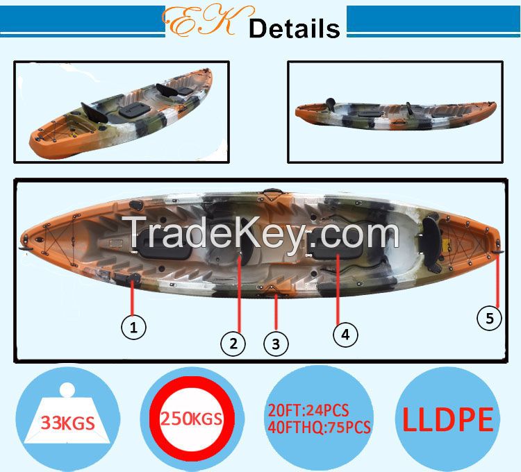 kayak fishing boat / quality kayak / UV resistant, high-grade polyethylene kayak