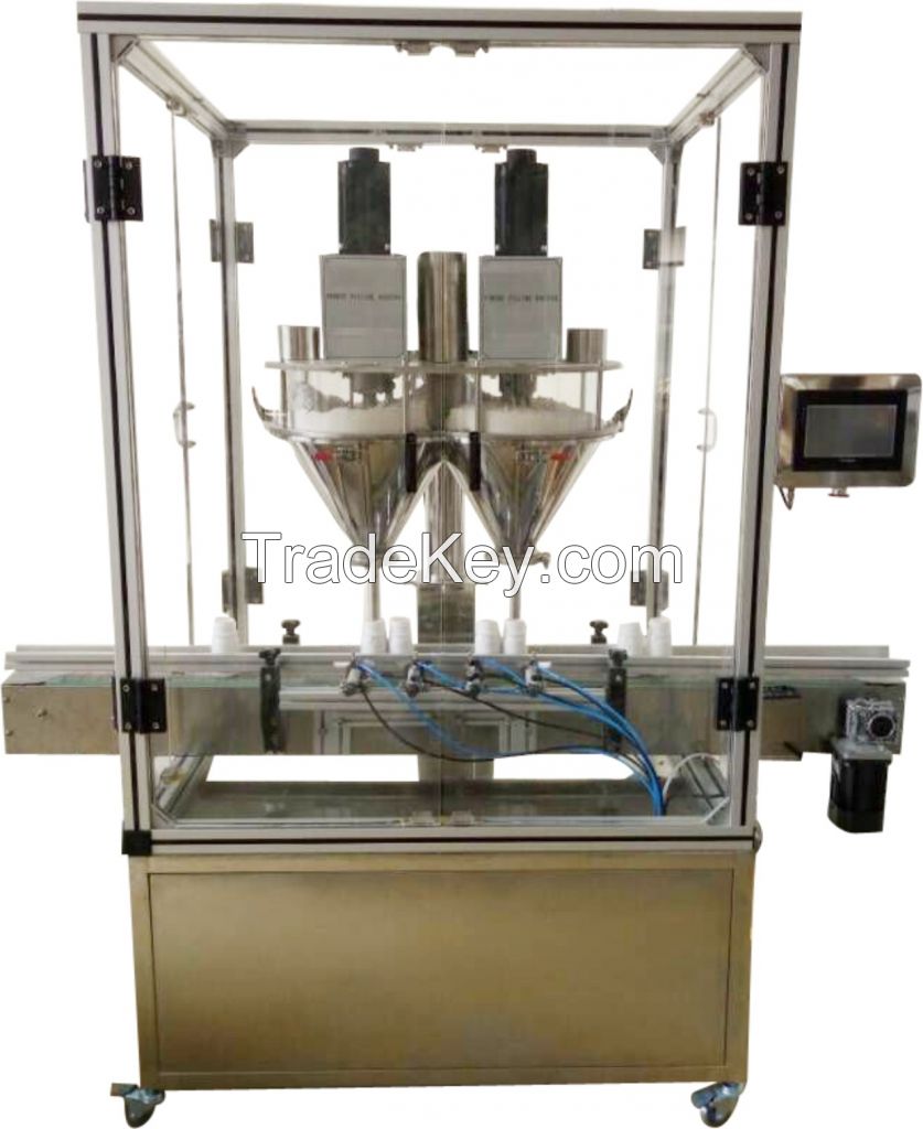 Double Hoppers Powder Filling Machine