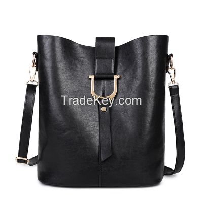 vintage leather 2sets bags women casual fashion chic cross body bag shoulder bag