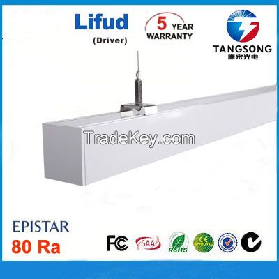 Multiple fixtures linkable Led Linear Pendant Light