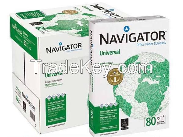 A3/A4 COPY PAPER - 100% WOODEN PULP OFFICE PAPER BRANDS - DOUBLE A, NAVIGATOR, XEROX, HP, PAPERONE 70GSM/75GSM/80GSM/90GSM/100GSM