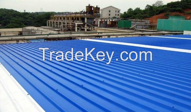 upvc trapezoidal roof tile for civil house and industrial buildings