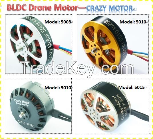 Best selling helicopter brushless motor crazy-motor 5015 with 50mm stator used for Racing drones and agriculture drone and agriculture UAV