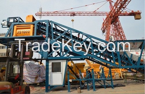 Easy Installation Portable Concrete Batching Plant With Scientific Structure