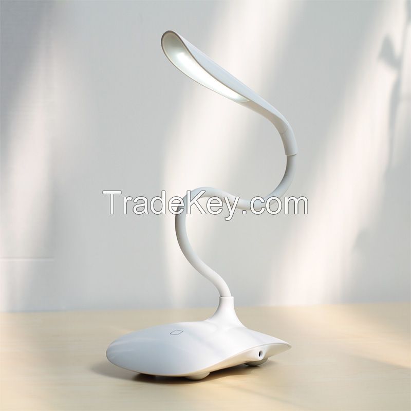 LED Desk Lamp Touch Switch Flexible LED Reading Lamp 3-level adjusted brightness Rechargeable LED Light.