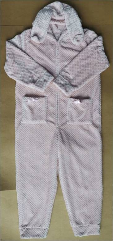 Ladies Jacquard Fleece Siamesed Pajamas