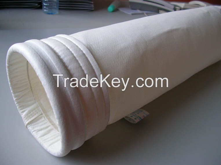 Cement Plant Polyester Non Woven filter bag High Efficiency