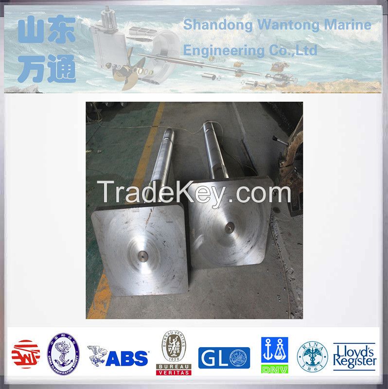 naval propeller shaft rudder carrier forged steel rudder stock for boat