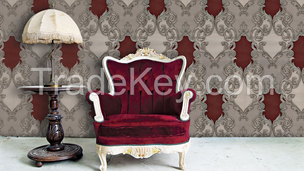 Vinyl Wallpaper Pvc Wallcovering 106cm width Turkey-Venezia