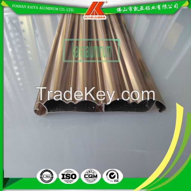 Rose Gold Aluminum Interior Roller Shutter Slat For Garage Door