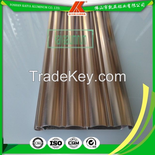 Rose Gold Aluminum Interior Roller Shutter Slat For Garage Door