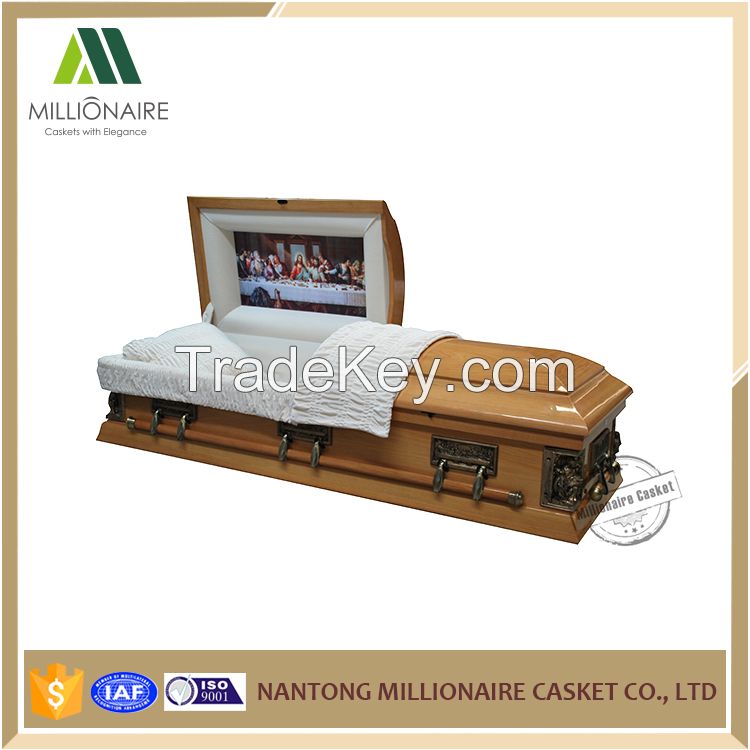 Nantong Millionaire casket the last supper wooden casket