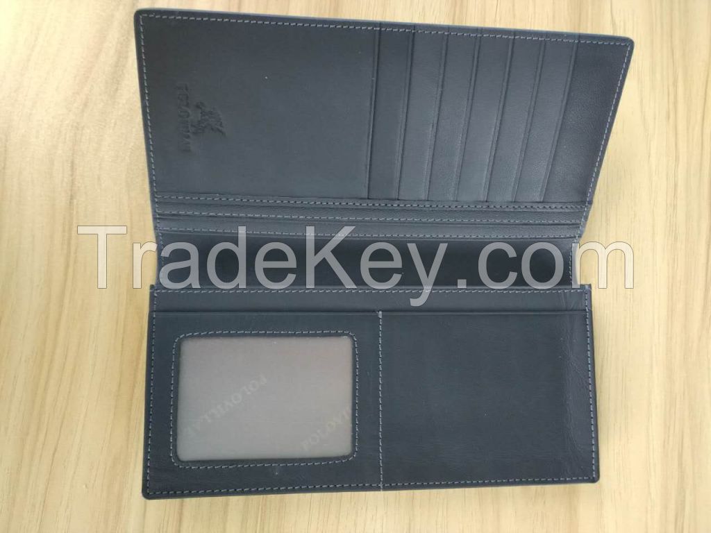 Fashion men genuine leather high quality wallet and card holder