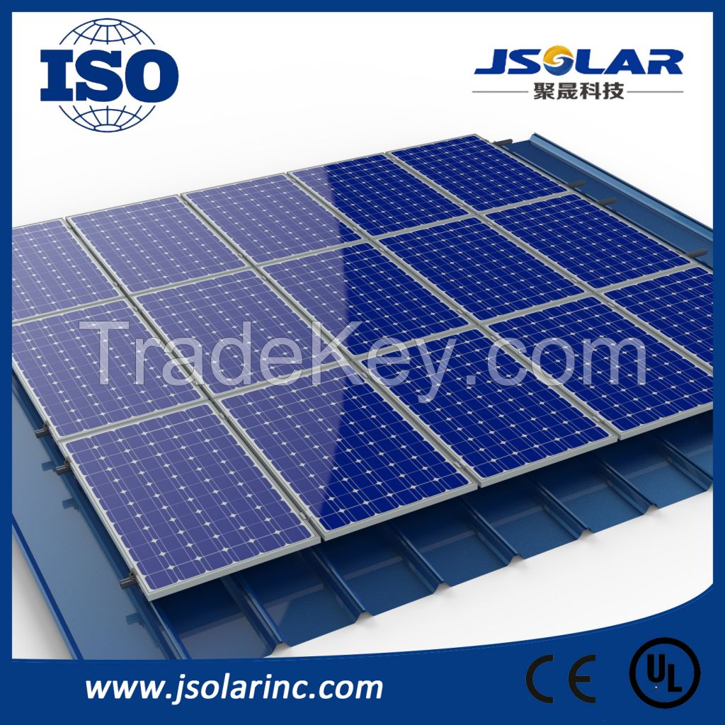 Aluminum PV clamp Rooftop Mounting System Solar Energy System