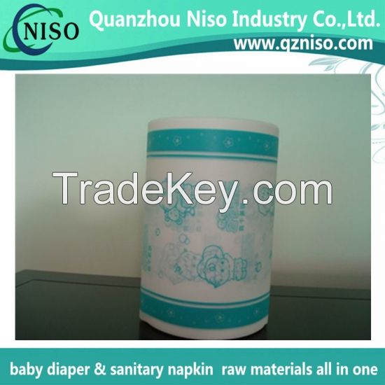 high quality plastic film for baby diaper backsheet raw materials