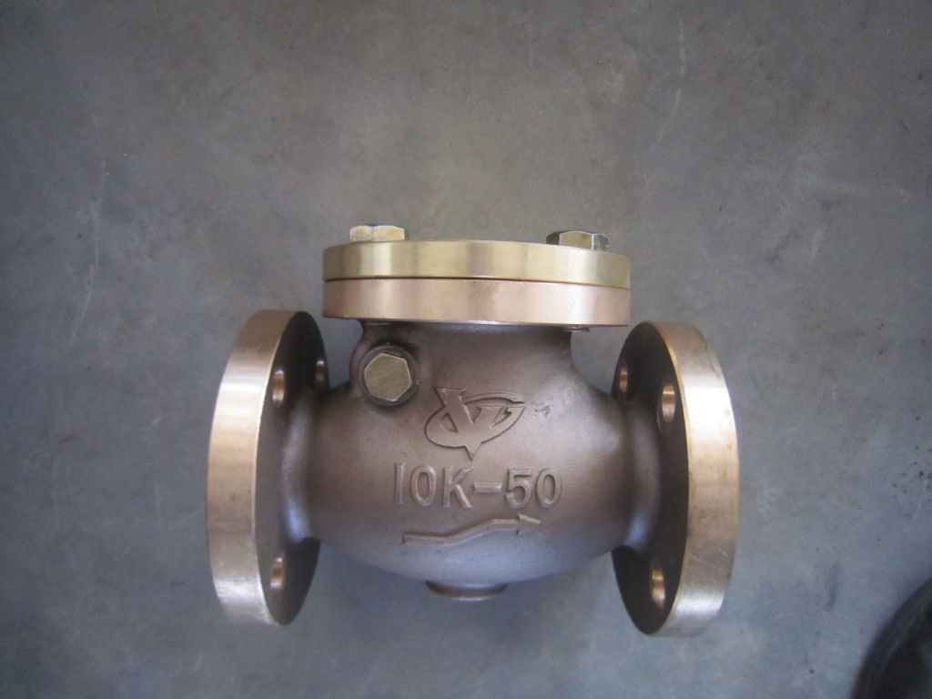 JIS Marine Brass/ Bronze F7371 Swing Check Valve 5k-50A