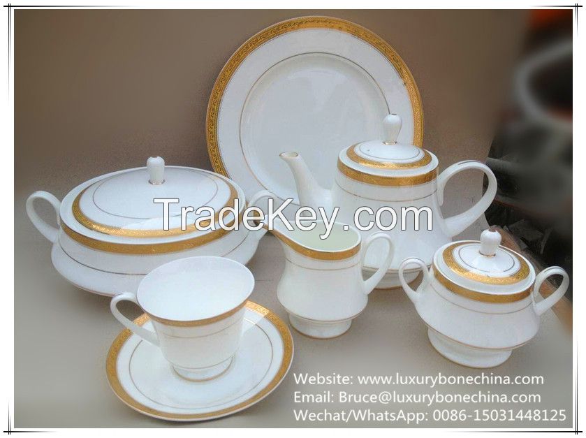 Flower Bone China dinner set 16pcs 48pcs 61pcs 85pcs