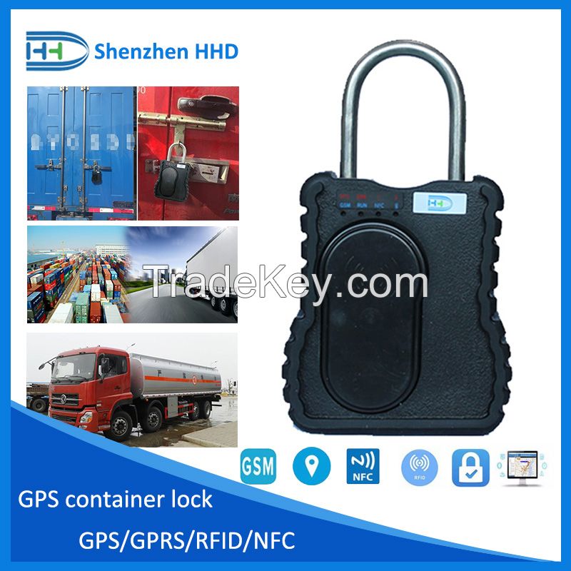 GPS container lock of cargo transportation solution, capable of trace ability with GPS or SMS