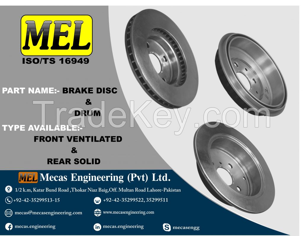 Brake Disc & Drum Mecas