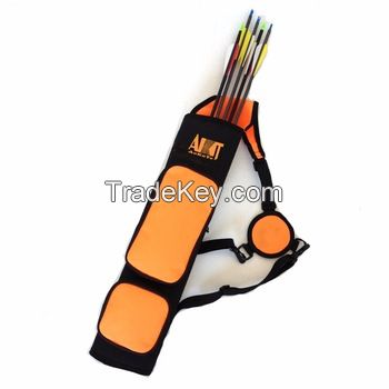 Stylish archery back quiver bag hunting arrow case for holding arrows