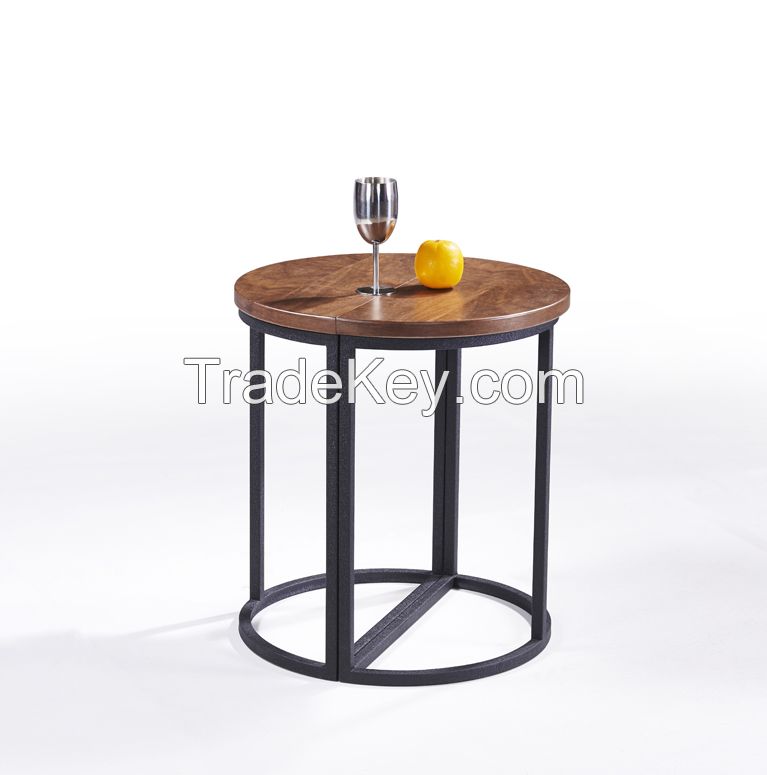 MS-3354 SHIMING FURNITURE Modern square (MDF) top antique side table, telephone table, console table, end table.