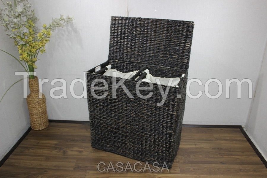 Rect water hyacinth hamper SD8048A/1BR07