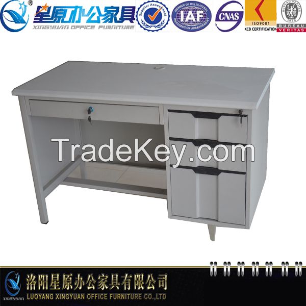 Luxury Fireproof MDF Top Office Desk with Metal Front Panel