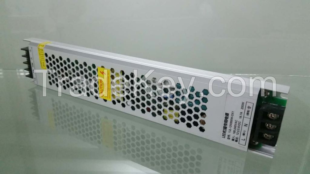 DX-12V-200W (Super-Thin) LED Switching Power Supply