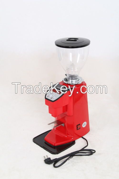 Red Electronic Commercial Coffee Grinder