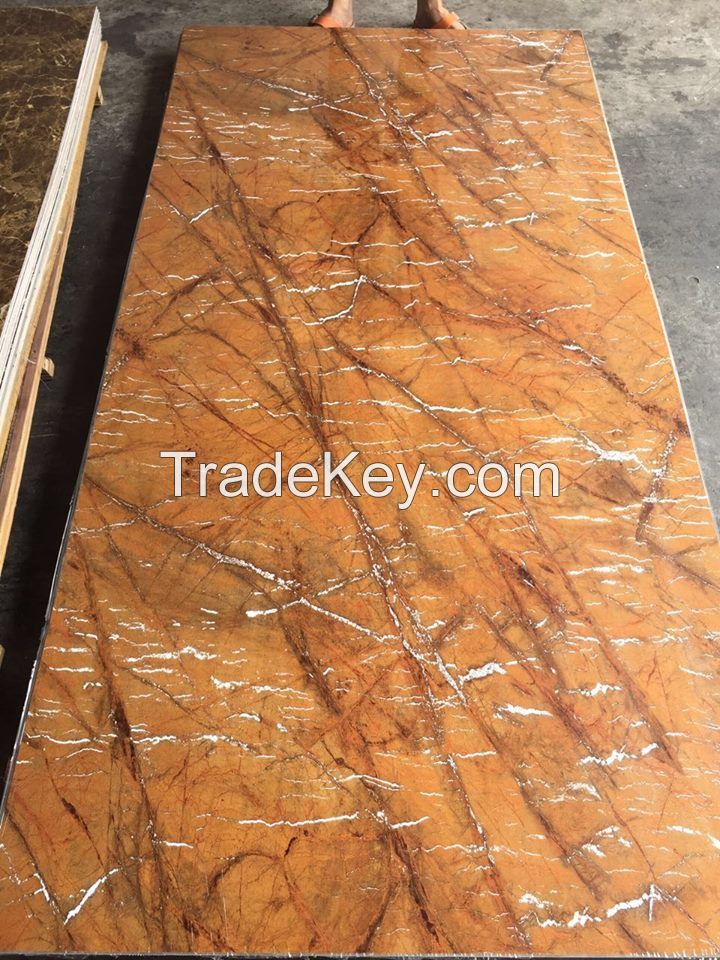 Hot sale pvc marble sheet for decoration like background, bathroom,KTV.