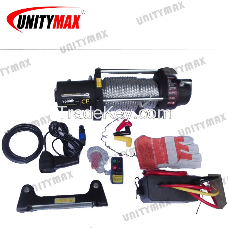 Unity 12V 4X4 electric car winch/warn winch 9500lbs