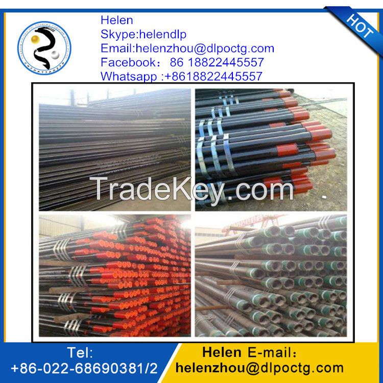 Oil drilling equipment seamless steel pipe/API 5CT petroleum casing steel J55 K55 N80 seamless in oilfield