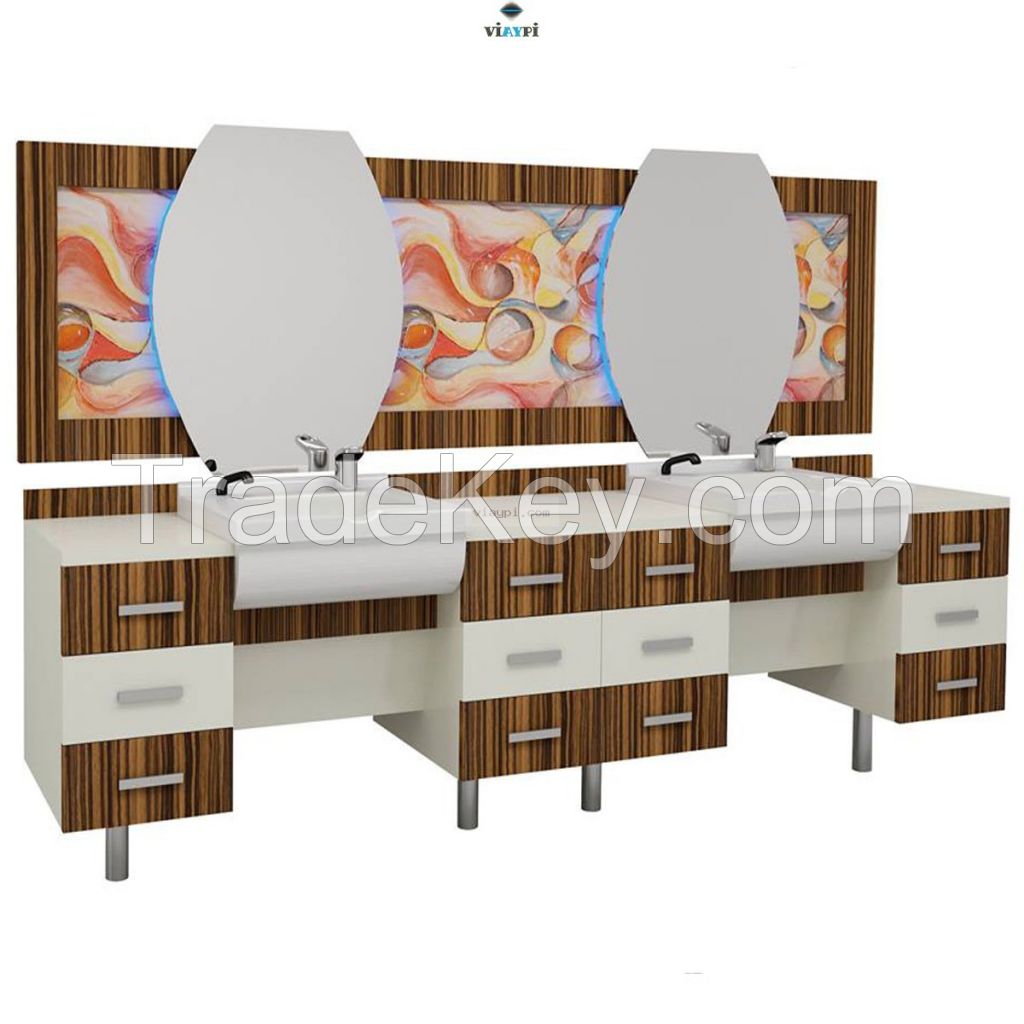 Beauty Salon Mirrors , Salon Mirrors For Hairdressers , Hairdressing Benches , Barber benches , Viaypi Company , Barber Chairs , Menâs hairdressing benches, Women hairdressing benches , Hairdressing Tables , Barber Tables