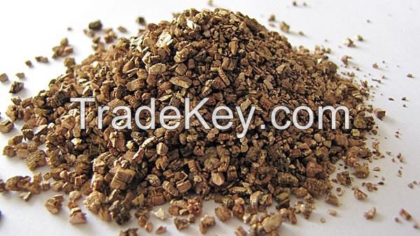 Raw vermiculite, expanded vermiculite