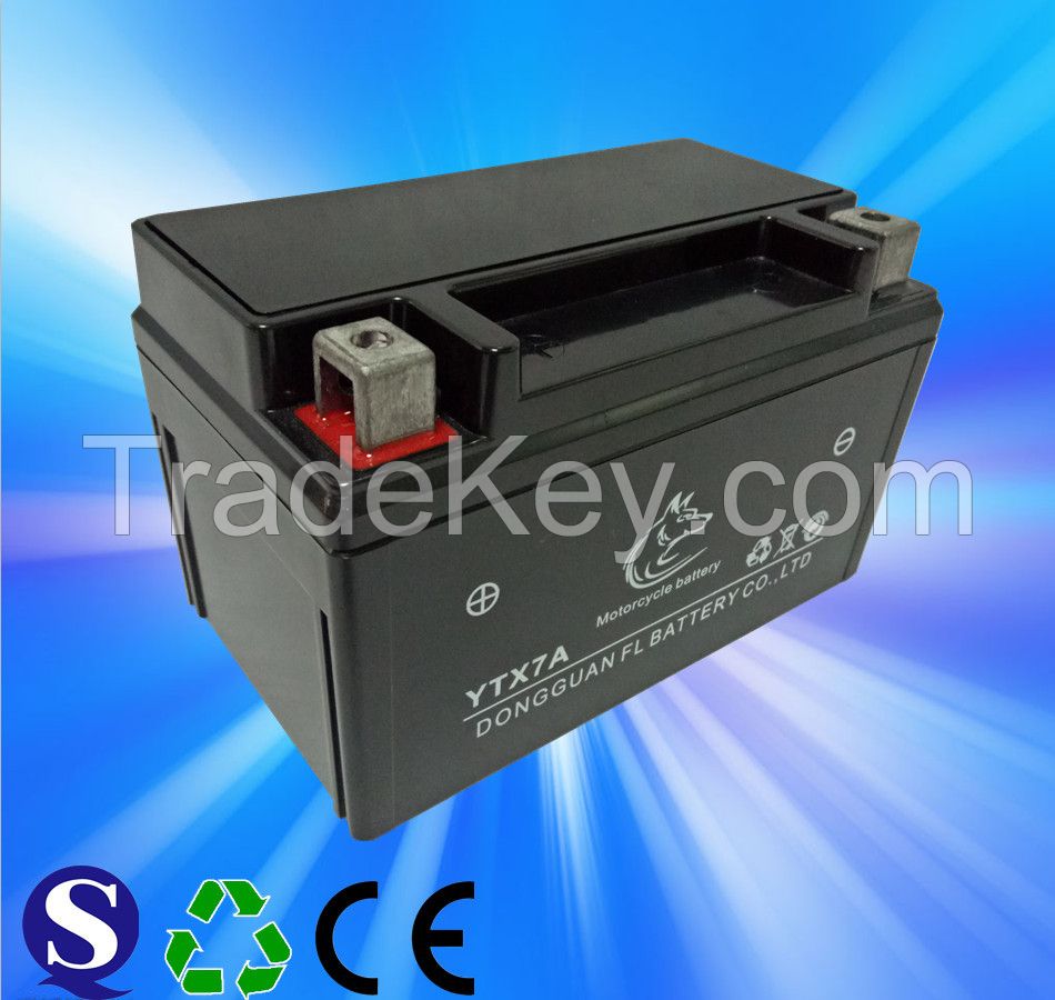 Manufacturer 12v 7ah Motorcycle Battery Lead Acid Motorcycle Battery With Low Price