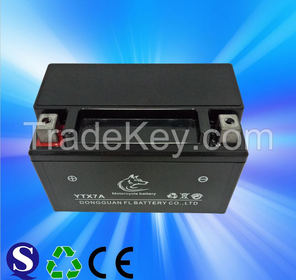 Manufacturer 12v 7ah Motorcycle Battery Lead Acid Motorcycle Battery With Low Price