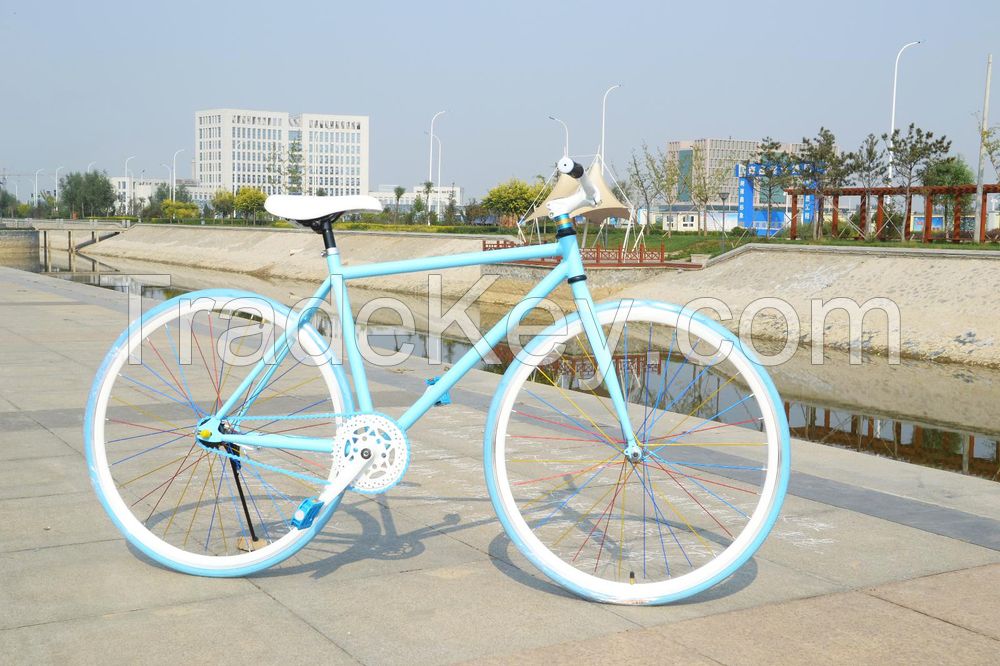 2018 Alloy Fashion High Quality Factory Sell 700C Adult Fixed Gear Bike Free Shipping On Bulk Order