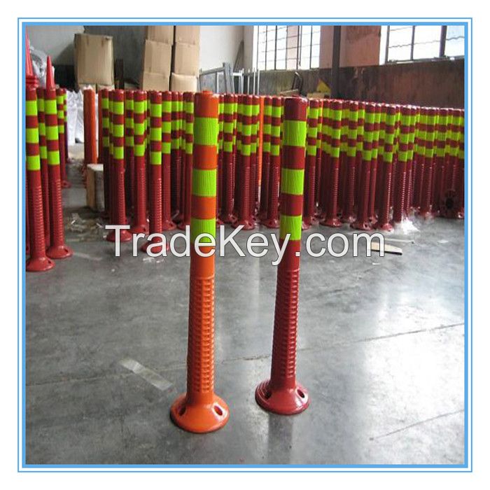 PU flexible elastic warning posts, PU flexible elastic warning bollards